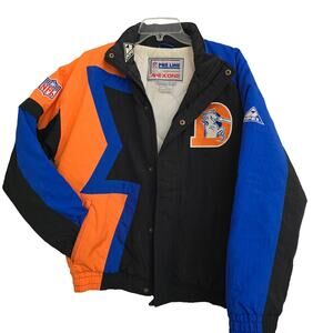Men's Authentic ProLine By Apex One Vintage NFL Denver Broncos Jacket Size S